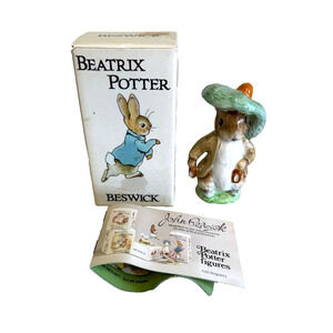 Vintage Beswick Beatrix Potter Benjamin Bunny BP-2a Figurine 4” Tall England